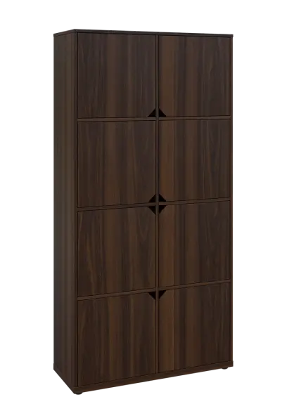 KU6-10D P skříň vysoká 8-dvéřová, 2053x1022x400 mm, provedení pravé, ořech královský