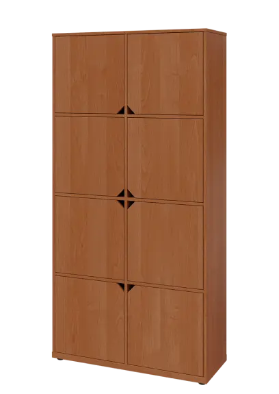 KU6-10D L skříň vysoká 8-dvéřová, 2053x1022x400 mm, provedení levé, olše jantar