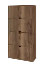 KU6-10D L skříň vysoká 8-dvéřová, 2053x1022x400 mm, provedení levé, dub halifax cínový