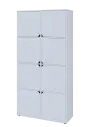 KU6-10D L skříň vysoká 8-dvéřová, 2053x1022x400 mm, provedení levé, bílá sněžná
