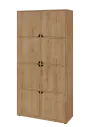 KU6-10D L skříň vysoká 8-dvéřová, 2053x1022x400 mm, provedení levé, dub lite