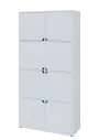 KU6-10D L skříň vysoká 8-dvéřová, 2053x1022x400 mm, provedení levé, bílá