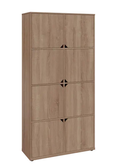 KU6-10D P skříň vysoká 8-dvéřová, 2053x1022x400 mm, provedení pravé, dub bardolino