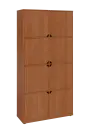 KU6-10D P skříň vysoká 8-dvéřová, 2053x1022x400 mm, provedení pravé, olše jantar