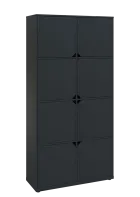 KU6-10D P skříň vysoká 8-dvéřová, 2053x1022x400 mm, provedení pravé, antracit