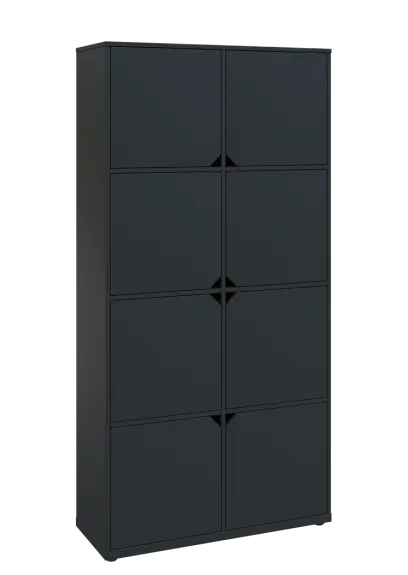 KU6-10D P skříň vysoká 8-dvéřová, 2053x1022x400 mm, provedení pravé, antracit