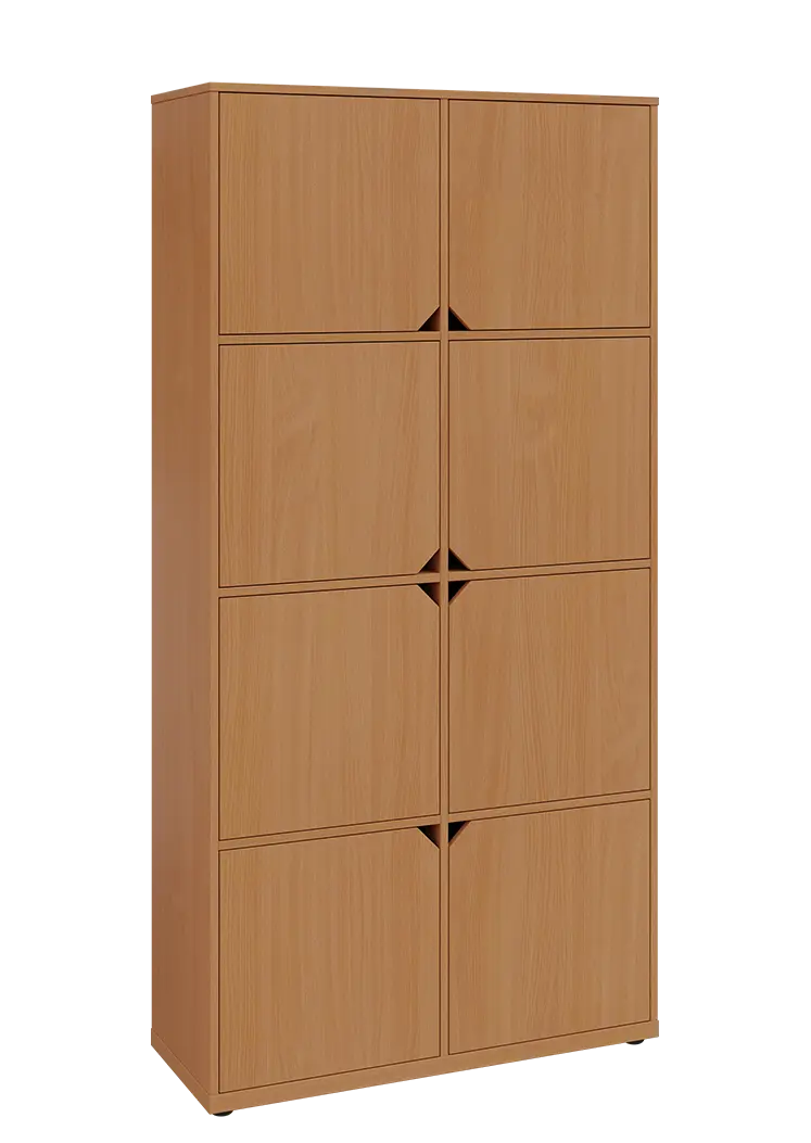 KU6-10D P skříň vysoká 8-dvéřová, 2053x1022x400 mm, provedení pravé, buk Royal