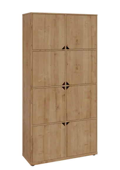 KU6-10D P skříň vysoká 8-dvéřová, 2053x1022x400 mm, provedení pravé, dub lite