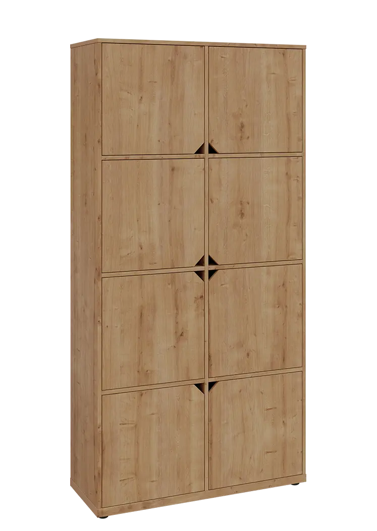 KU6-10D P skříň vysoká 8-dvéřová, 2053x1022x400 mm, provedení pravé, dub lite
