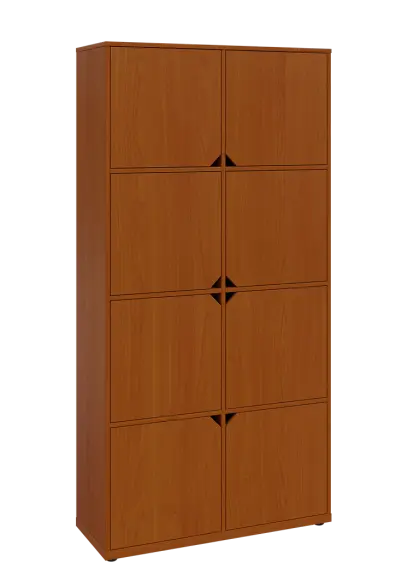 KU6-10D P skříň vysoká 8-dvéřová, 2053x1022x400 mm, provedení pravé, třešeň šumavská