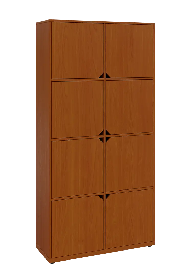KU6-10D P skříň vysoká 8-dvéřová, 2053x1022x400 mm, provedení pravé, třešeň šumavská