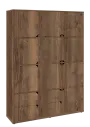 KU6-15DZ4 P skříň vysoká 10-dvéřová, zásuvky, 2053x1522x400 mm, provedení pravé, dub halifax cínový