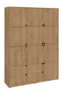 KU6-15DZ4 P skříň vysoká 10-dvéřová, zásuvky, 2053x1522x400 mm, provedení pravé, dub lite