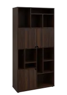 KU6-10DN P skříň vysoká 3-dvéřová, niky, 2053x1022x400 mm, provedení pravé, ořech královský