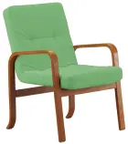 RO - 10 křeslo čalouněné koženkou Holy, dřevěné HOLY Z 2 - koženka zelinkavá