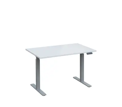 VSS 120/80 výškově stavitelný stůl, podnož stříbrný lak, bílá