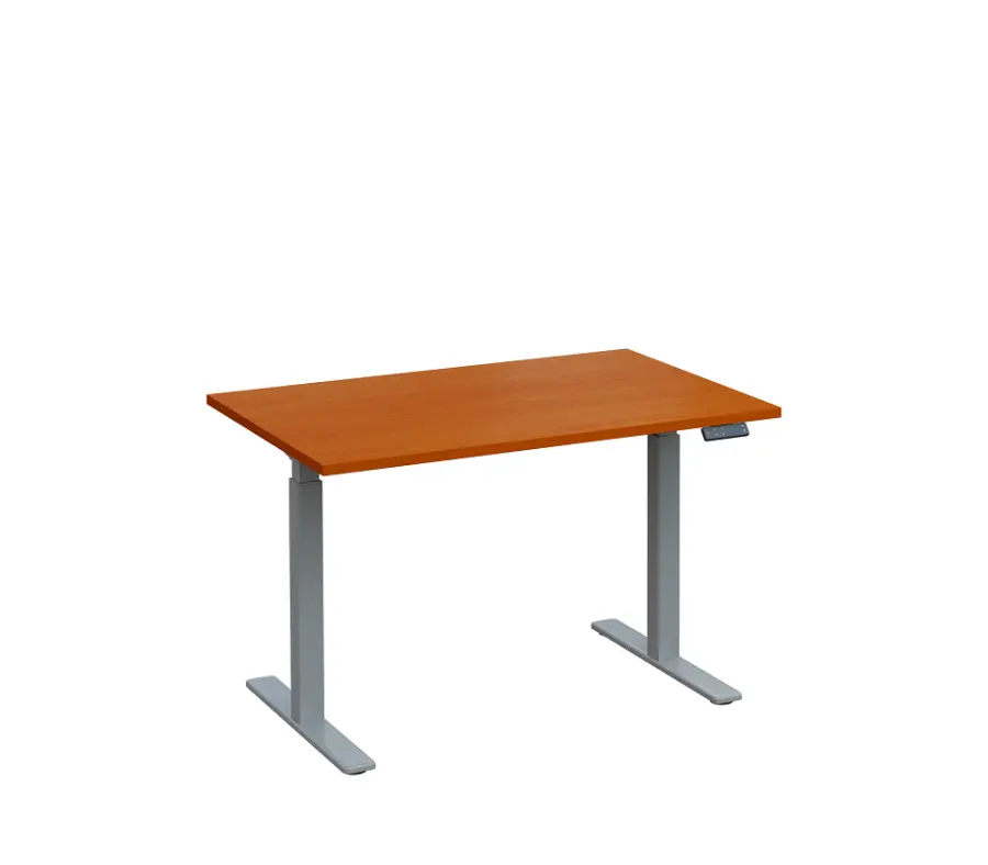 VSS 120/80 výškově stavitelný stůl, podnož stříbrný lak, třešeň šumavská