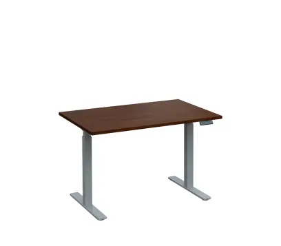 VSS 120/80 výškově stavitelný stůl, podnož stříbrný lak, ořech královský