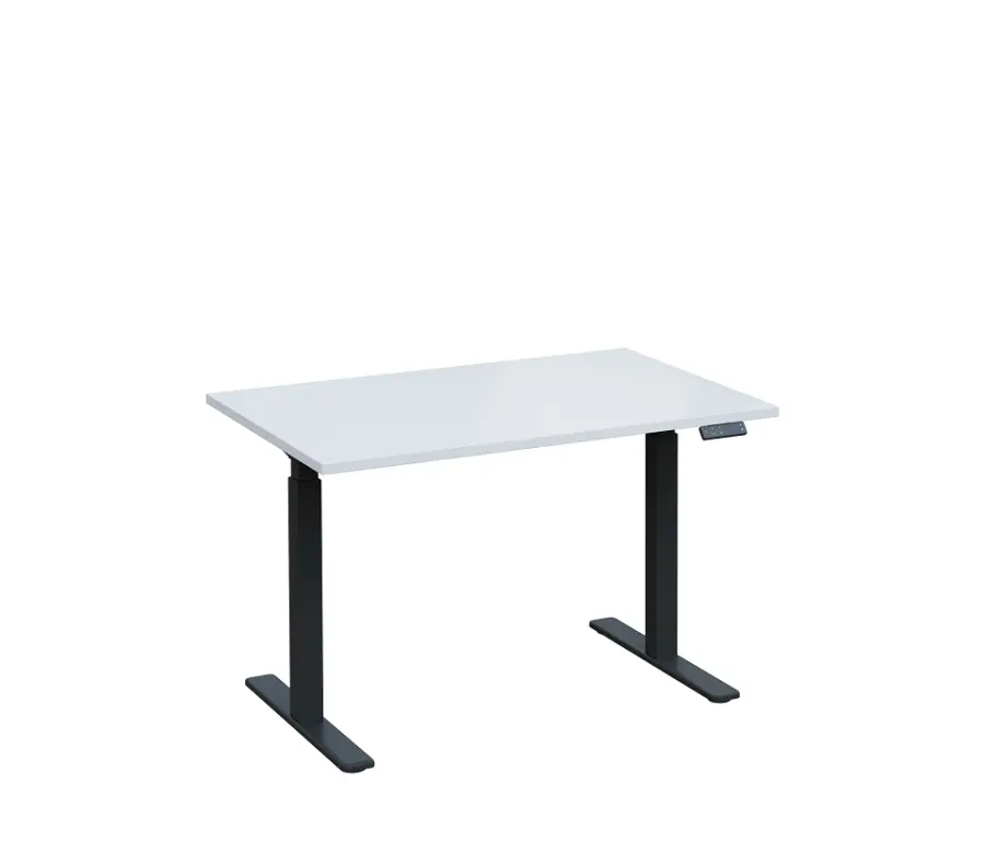 VSS 120/80 výškově stavitelný stůl, podnož antracitový lak, bílá