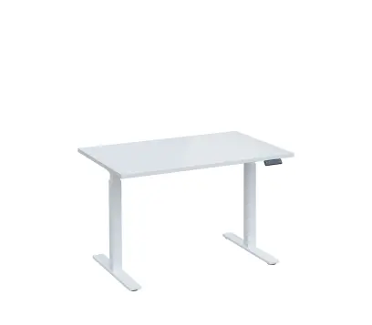 VSS 120/80 výškově stavitelný stůl, podnož bílý lak, bílá