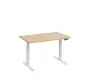 VSS 120/80 výškově stavitelný stůl, podnož bílý lak, bříza irská