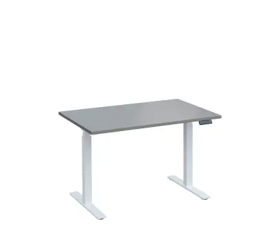 VSS 120/80 výškově stavitelný stůl, podnož bílý lak, šedá