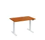 VSS 120/80 výškově stavitelný stůl, podnož bílý lak, třešeň šumavská