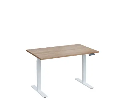 VSS 120/80 výškově stavitelný stůl, podnož bílý lak, dub bardolino