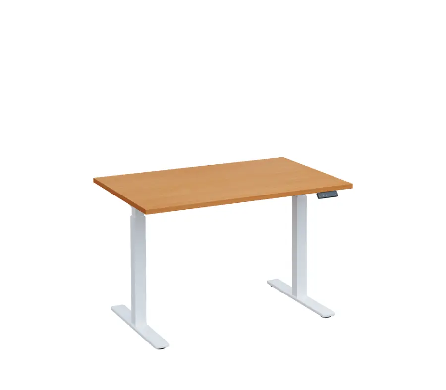 VSS 120/80 výškově stavitelný stůl, podnož bílý lak, buk Royal
