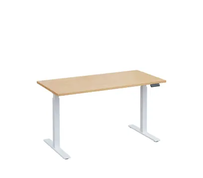 VSS 140/70 výškově stavitelný stůl, podnož bílý lak, bříza irská