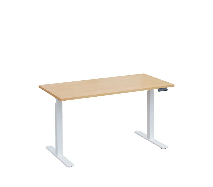 VSS 140/70 výškově stavitelný stůl, podnož bílý lak, bříza irská