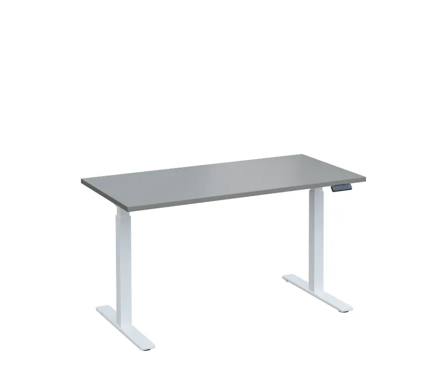 VSS 140/70 výškově stavitelný stůl, podnož bílý lak, šedá