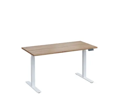 VSS 140/70 výškově stavitelný stůl, podnož bílý lak, dub bardolino