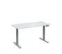 VSS 140/70 výškově stavitelný stůl, podnož stříbrný lak, bílá
