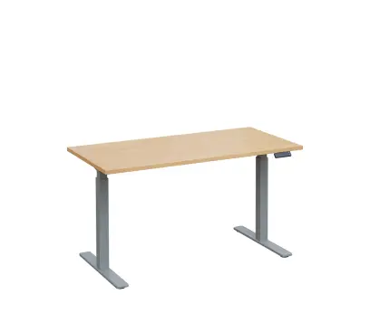 VSS 140/70 výškově stavitelný stůl, podnož stříbrný lak, bříza irská