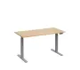 VSS 140/70 výškově stavitelný stůl, podnož stříbrný lak, bříza irská