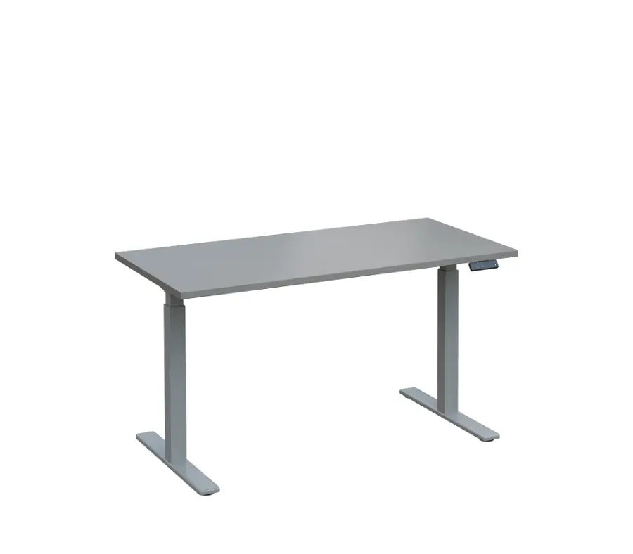 VSS 140/70 výškově stavitelný stůl, podnož stříbrný lak, šedá