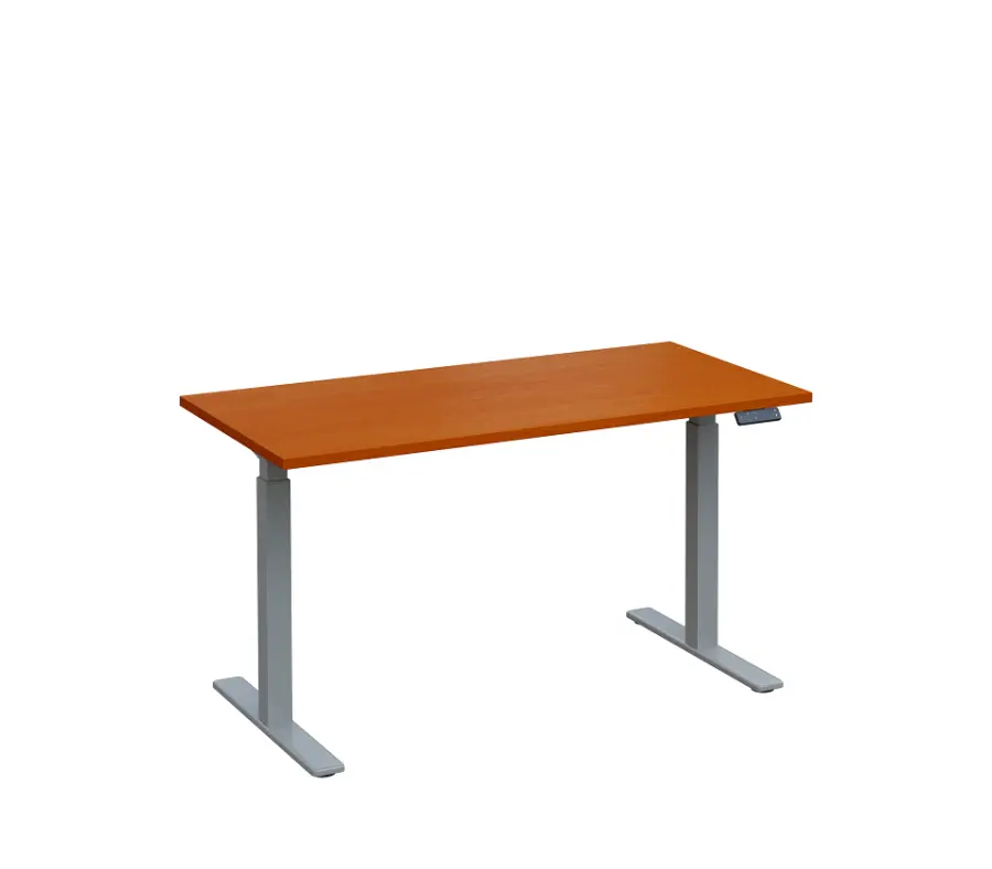 VSS 140/70 výškově stavitelný stůl, podnož stříbrný lak, třešeň šumavská