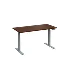 VSS 140/70 výškově stavitelný stůl, podnož stříbrný lak, ořech královský