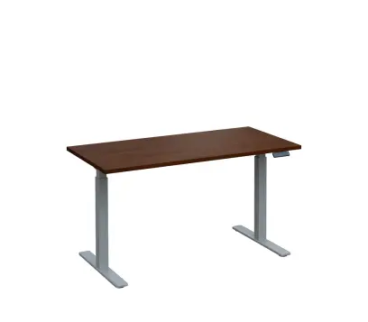 VSS 140/70 výškově stavitelný stůl, podnož stříbrný lak, ořech královský