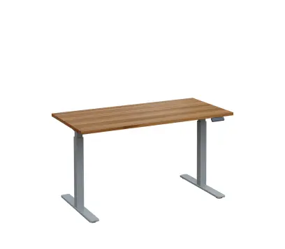 VSS 140/70 výškově stavitelný stůl, podnož stříbrný lak, ořech světlý