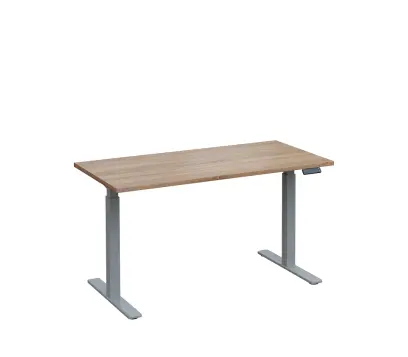 VSS 140/70 výškově stavitelný stůl, podnož stříbrný lak, dub bardolino