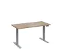 VSS 140/70 výškově stavitelný stůl, podnož stříbrný lak, dub bardolino