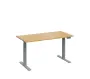 VSS 140/70 výškově stavitelný stůl, podnož stříbrný lak, javor horský