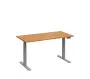 VSS 140/70 výškově stavitelný stůl, podnož stříbrný lak, buk Royal