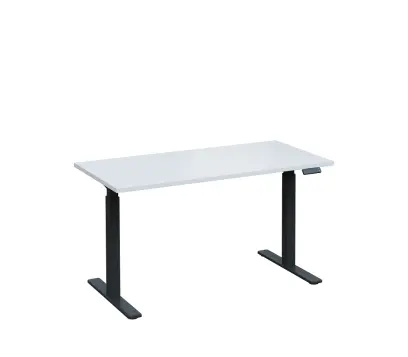 VSS 140/70 výškově stavitelný stůl, podnož antracitový lak, bílá