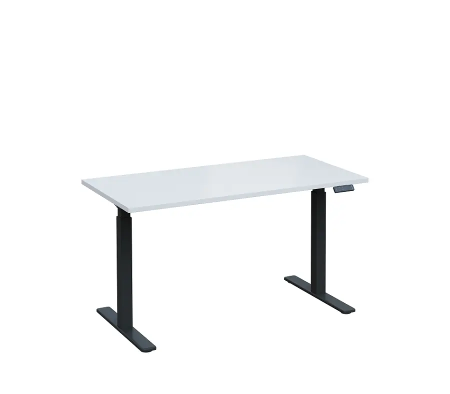VSS 140/70 výškově stavitelný stůl, podnož antracitový lak, bílá