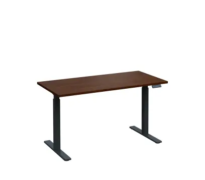 VSS 140/70 výškově stavitelný stůl, podnož antracitový lak, ořech královský