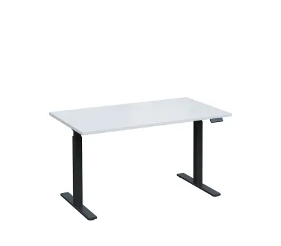 VSS 140/80 výškově stavitelný stůl, podnož antracitový lak, bílá
