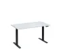 VSS 140/80 výškově stavitelný stůl, podnož antracitový lak, bílá